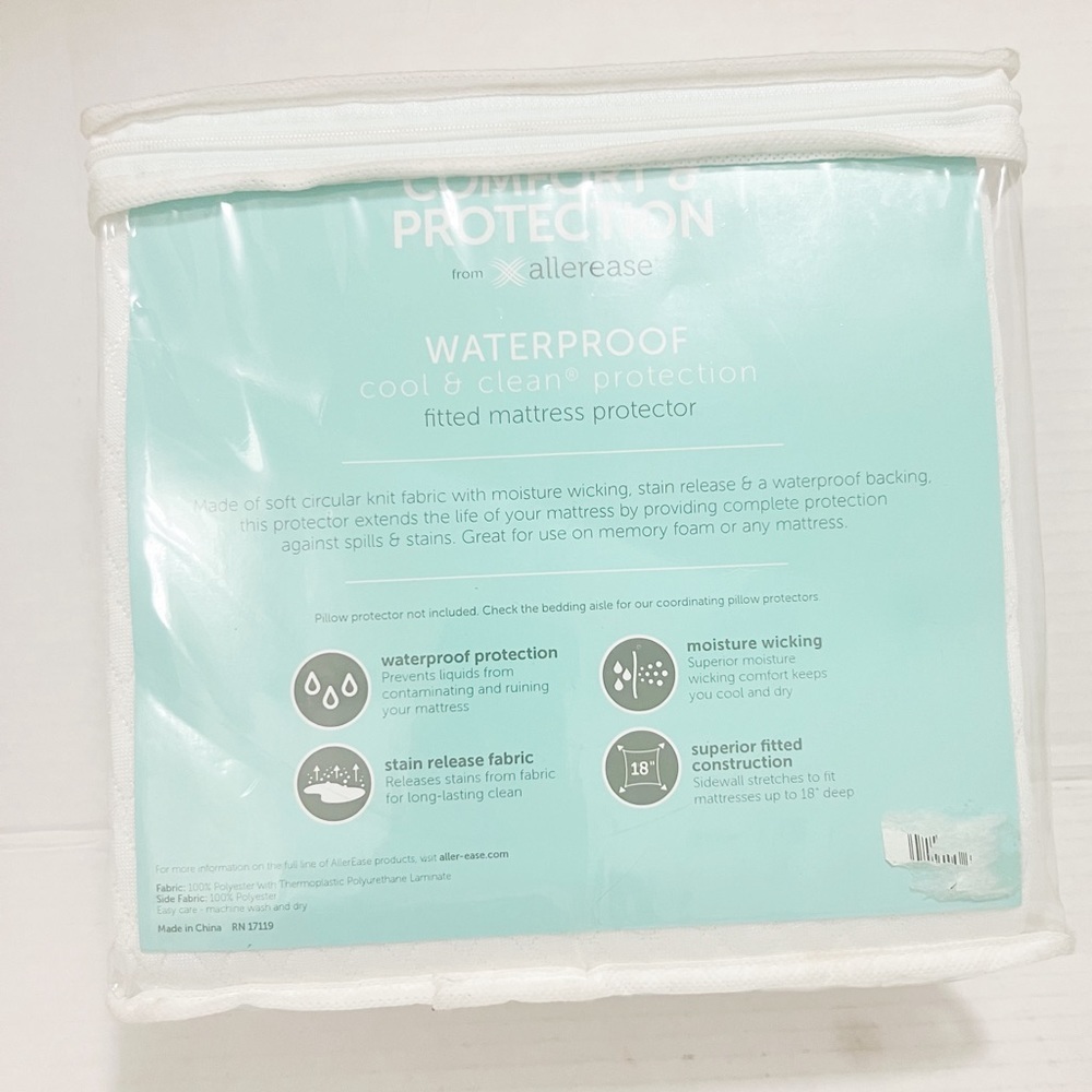 New Allerease waterproof fitted Mattress Protection - Picture 4 of 5